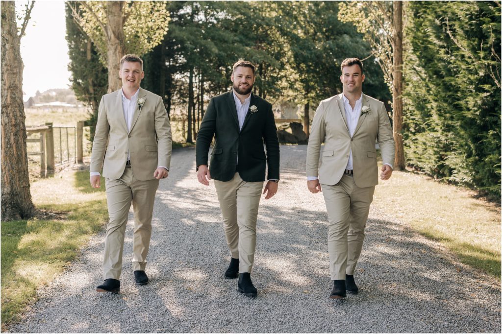grrom groomsmen olive green and beige linen ellie haines loving ellies belly wedding photographer christchurch 